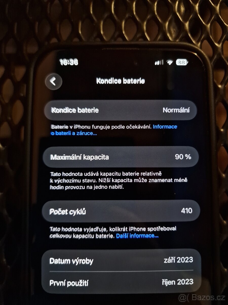 iPhone 15 pro Max 256gb Černý Titan, TOP STAV - 2