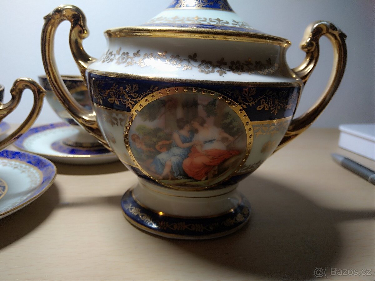 Stará sada keramiky - čajový servis - 2