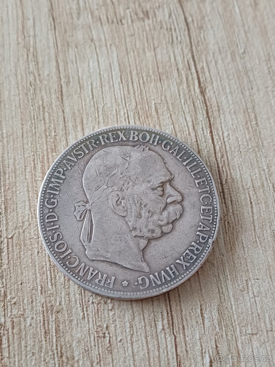 5 koruna 1900 bz FJI RU č.1 - 2