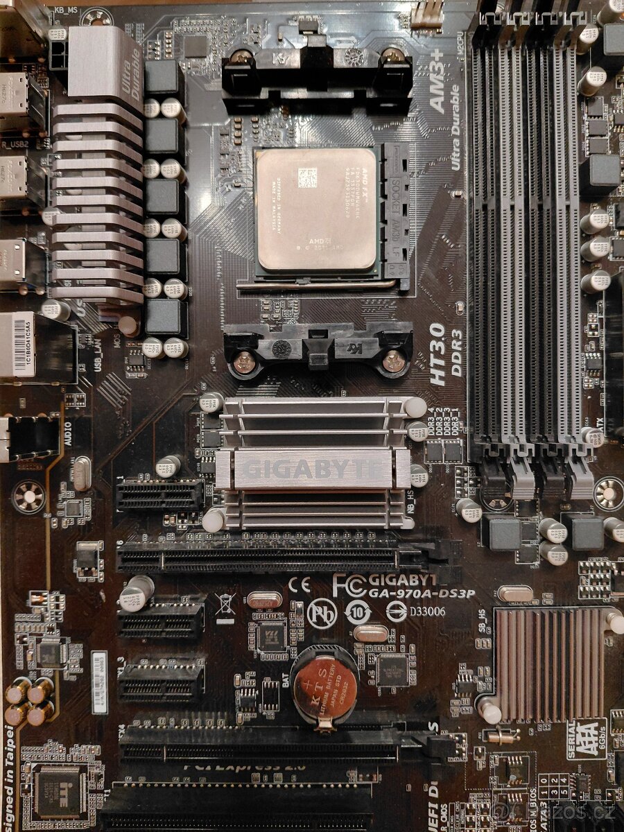 Základní deska GA-970A-DS3P - AM3+, CPU AMD FX-6300, chladič - 2