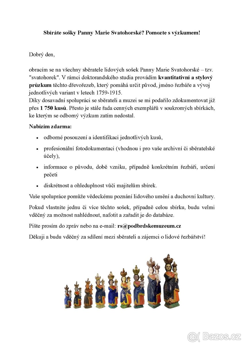 Koupím svatohorky - 2