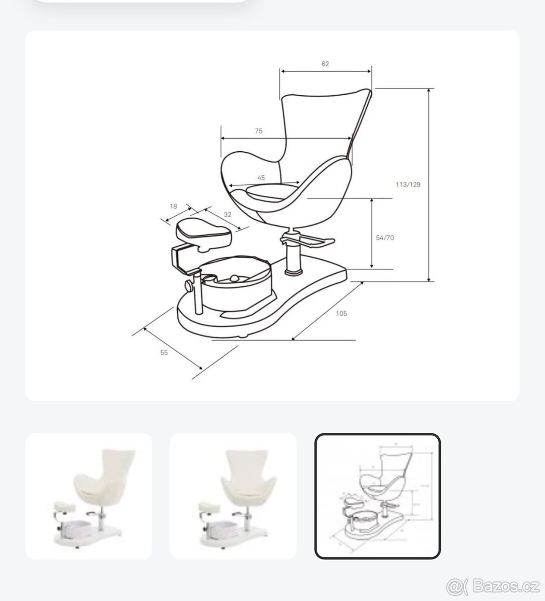 Pedikérské křeslo - 2