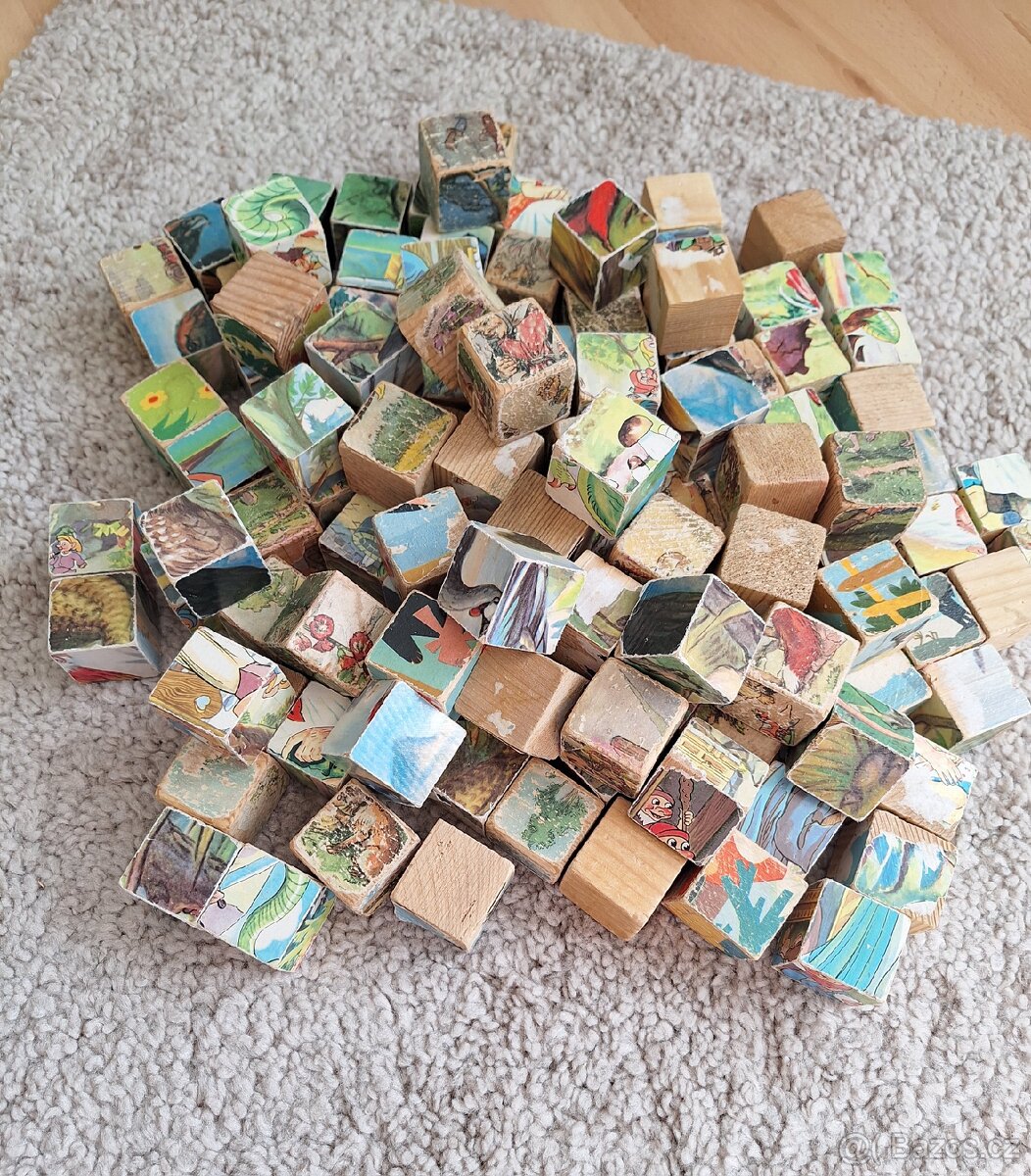 Kostky dřevěné - 2