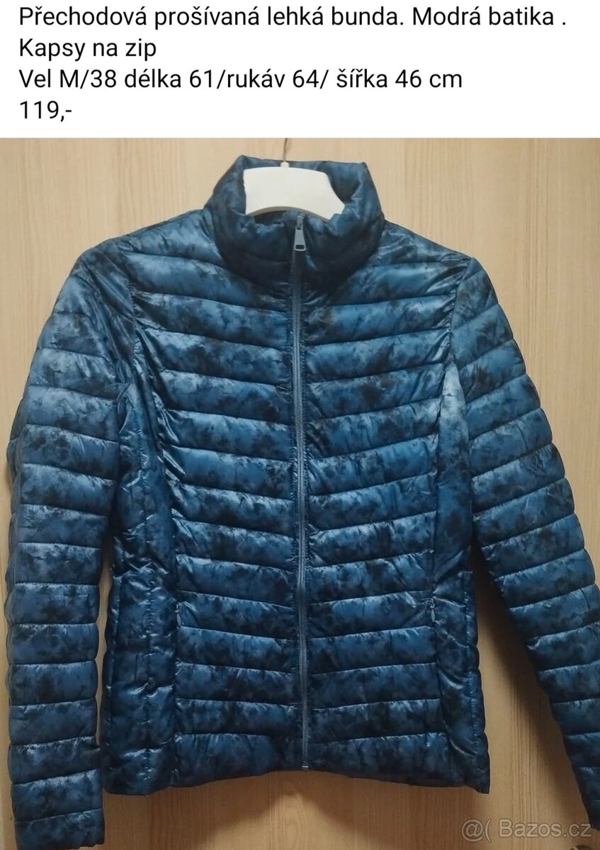 Dámská prošívaná bunda vel.38/40 - 2