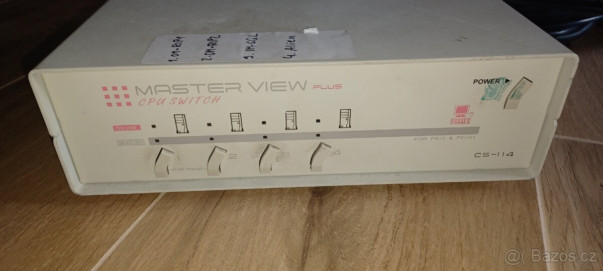 Master view - přepínač obrazovek včetně ovládání - 2