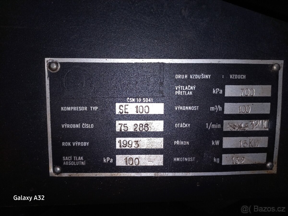 Kompresor 15 kw ATMOS SE 100 - 2
