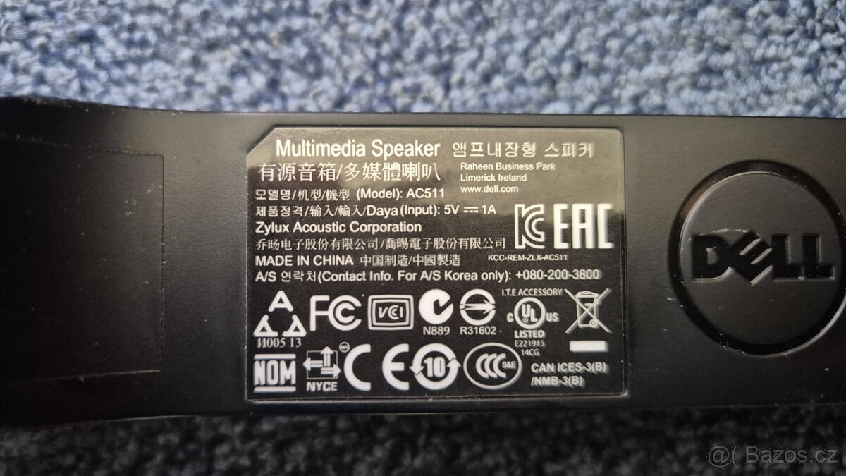 USB Dell Repro AC 511 - lze podvesit na LCD Dell - 2