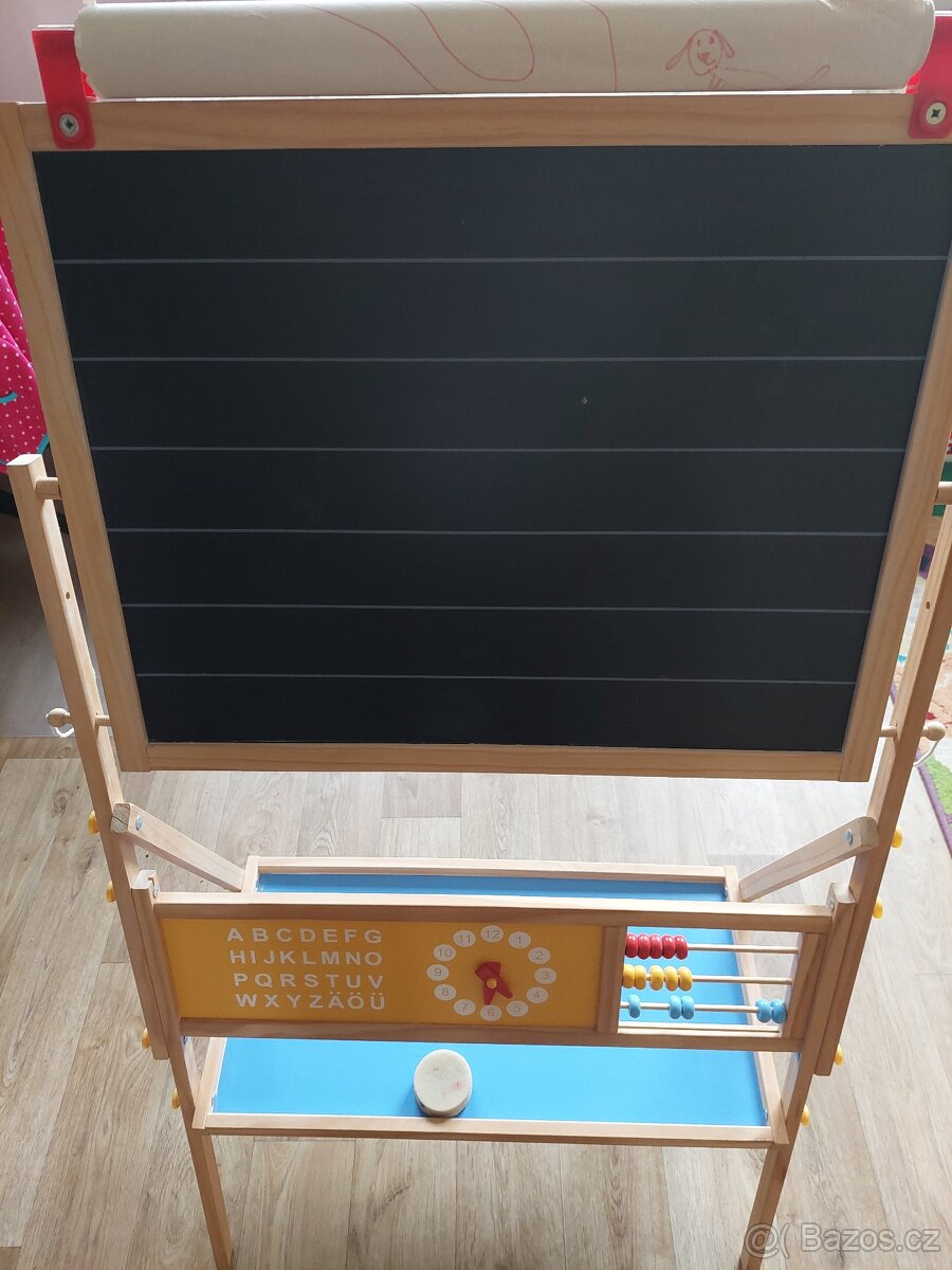 Dětská dřevěná magnetická tabule top stav - 2