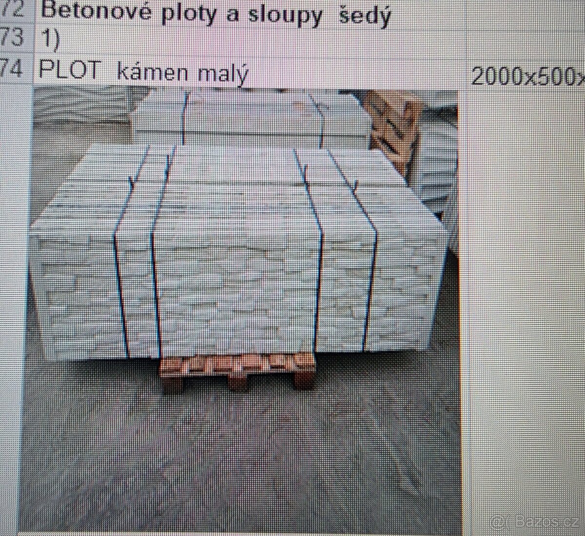 Betonovy plot - 2