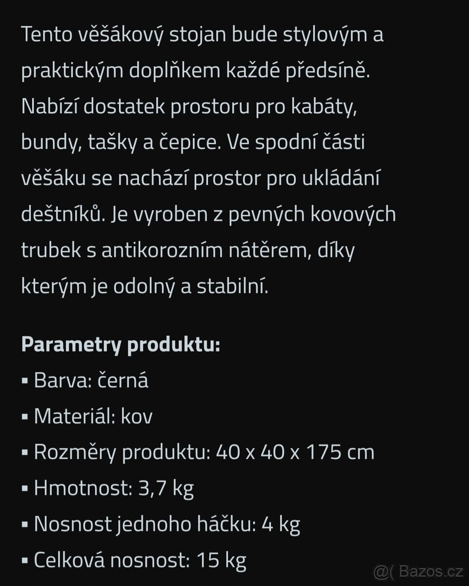 Nový stojanový věšák... - 2