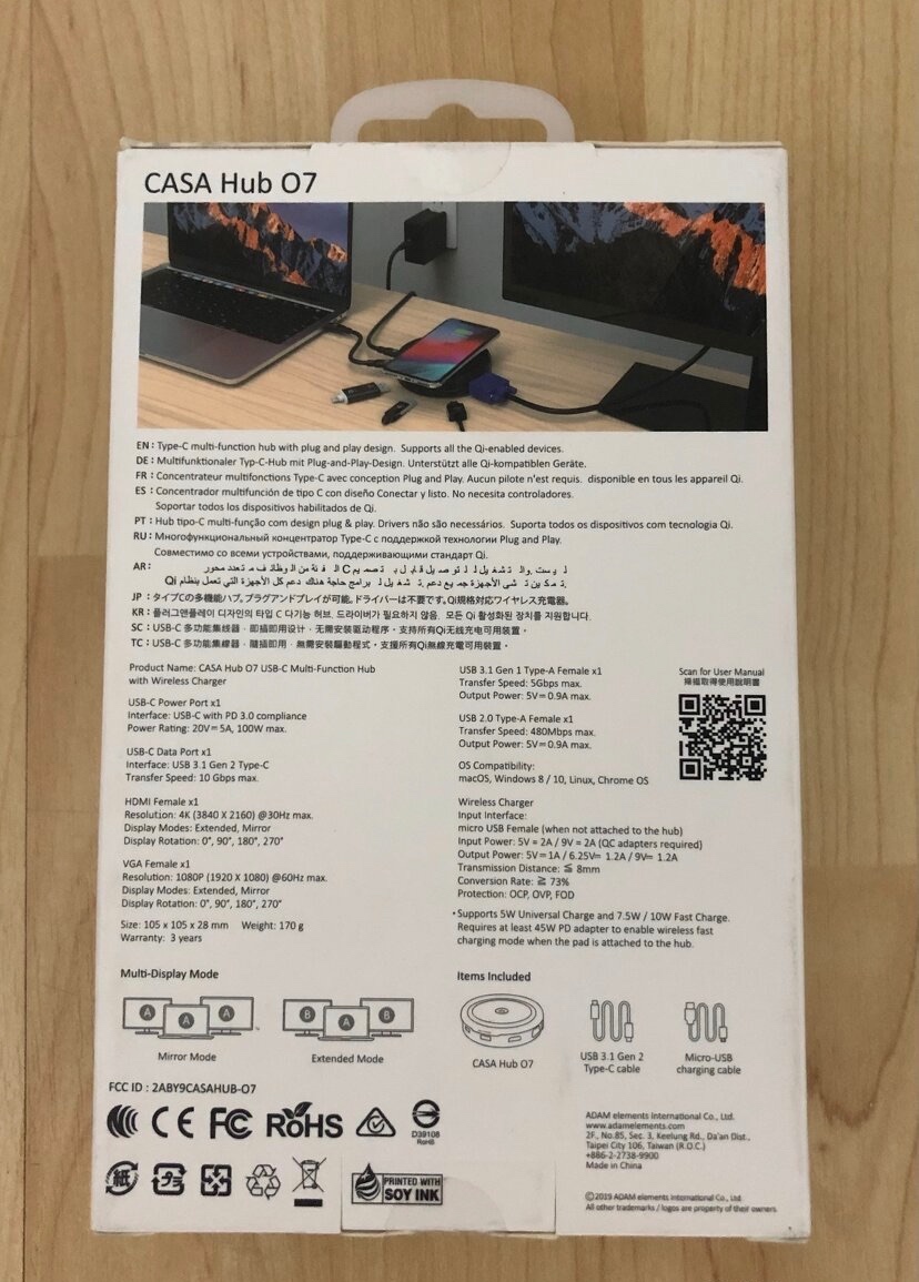 Nový hub/dokovací stanice s bezdrátovou nabíječkou - 2