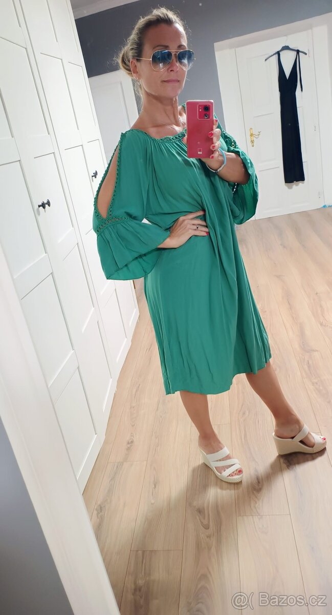 Nové vzdušné šaty uni size L - 2