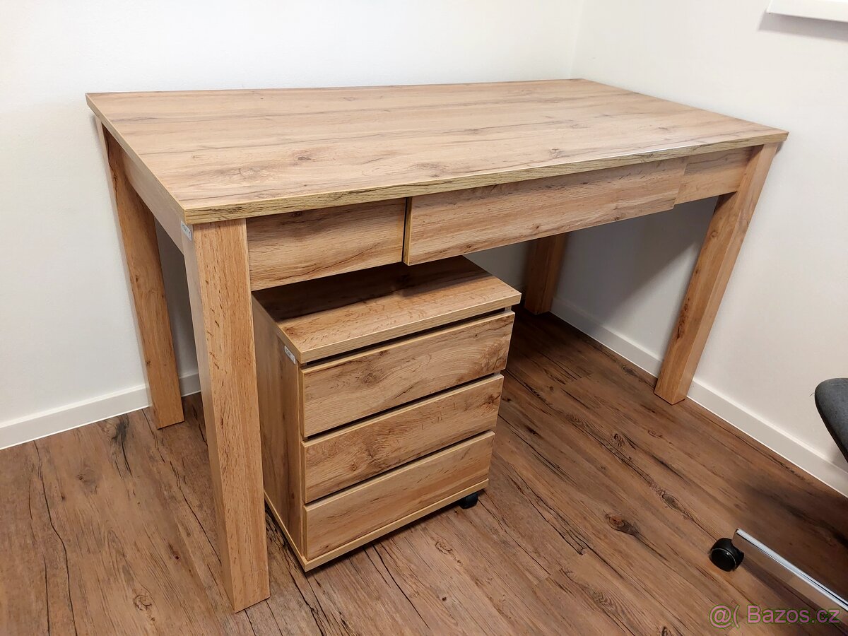 Psací stůl + úložný kontejer a police - 2