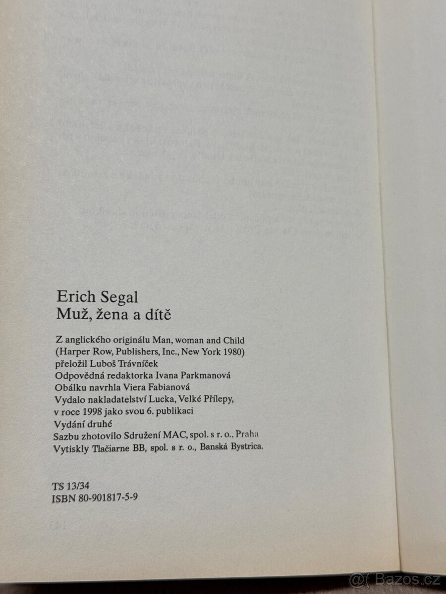 Muž, žena a dítě (Erich Segal) - 2
