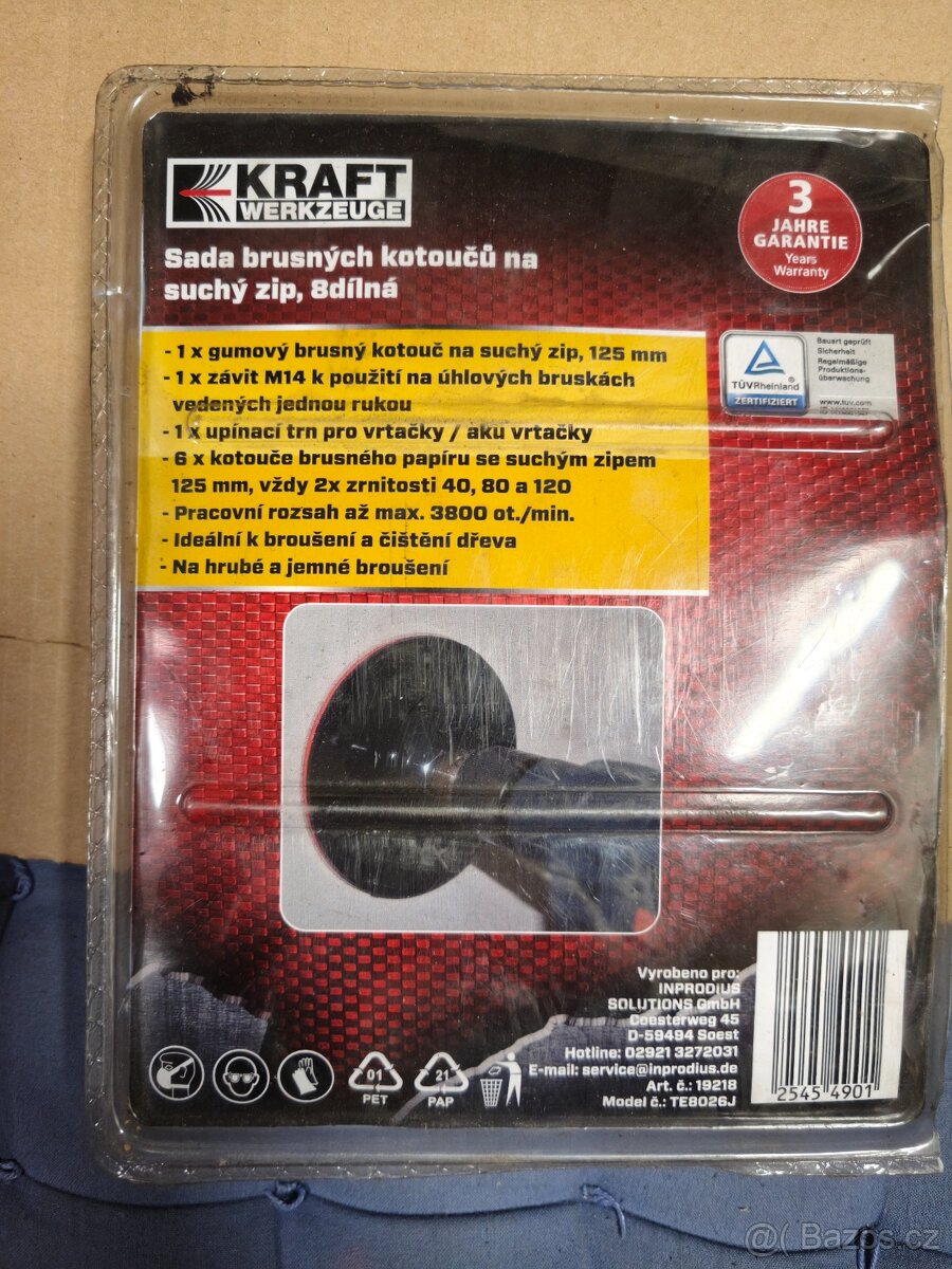 Brusný talíř na suchý zip průměr 125 - 2