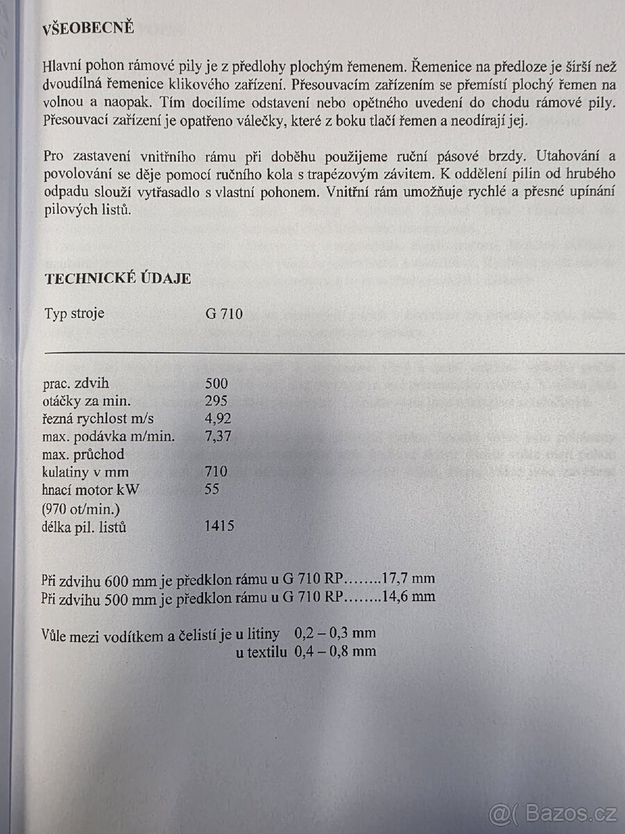 Rámová pila(katr) - 2