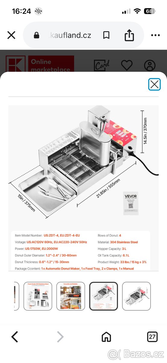 Výrobník minidonutů - 2