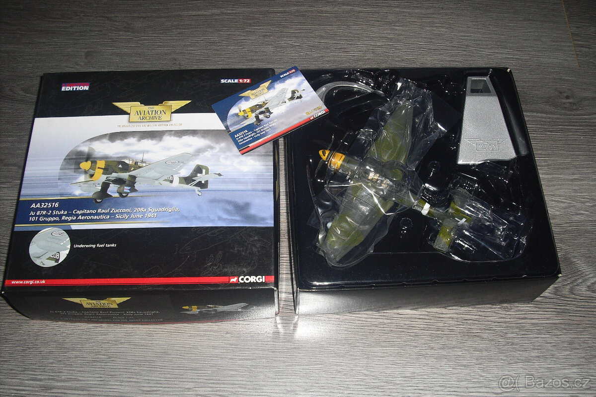 4 ks kovové modely letadel 1/72 - 2