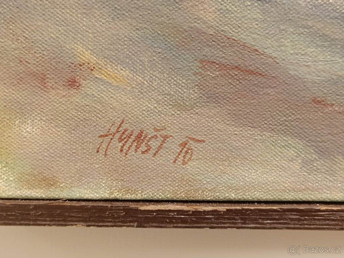 Obraz Jaromír Hynšt, Rychtářov, olej plátno 52x72 - 2