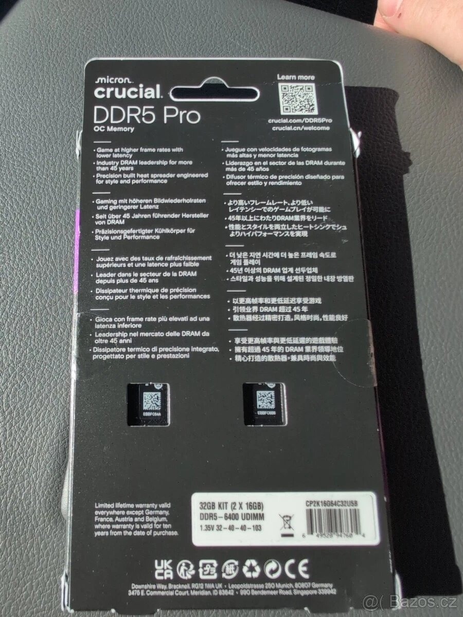 Ram paměť crucial Pro 32GB - 2