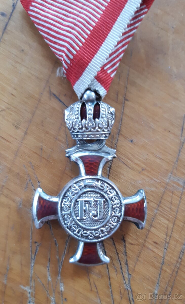 Stříbrný záslužný kříž FJI (č.1),Rakousko Uhersko - 2