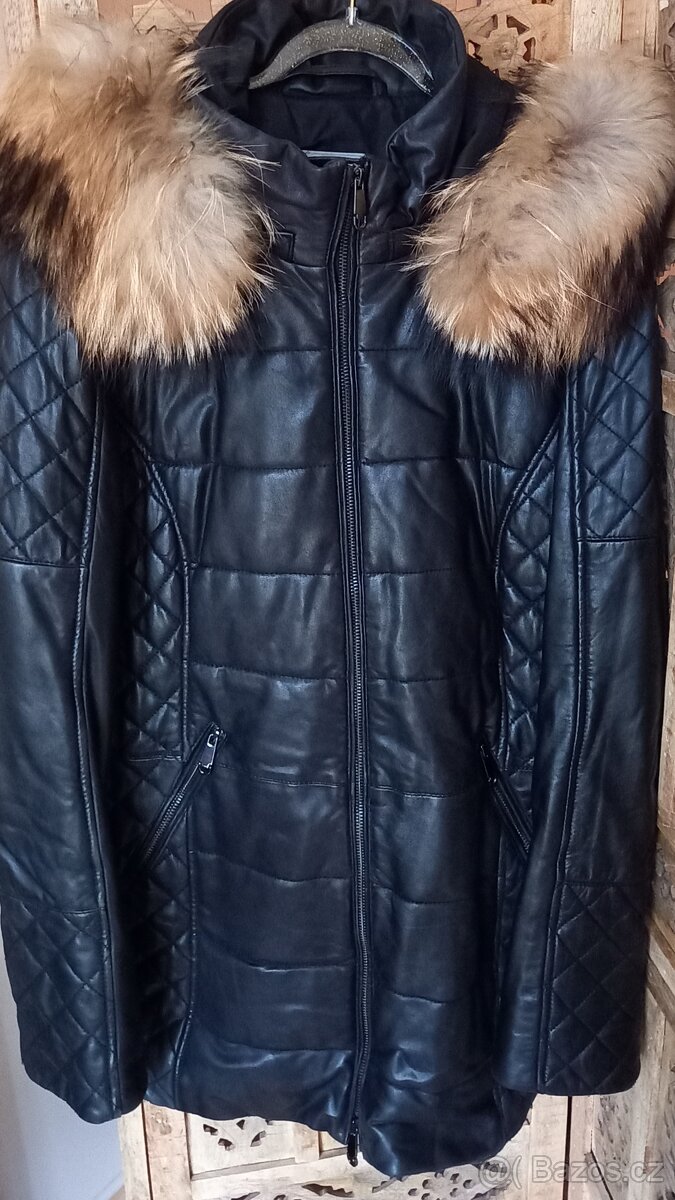 Kara zimní kožený kabát - Kara dámská kožená bunda - 2
