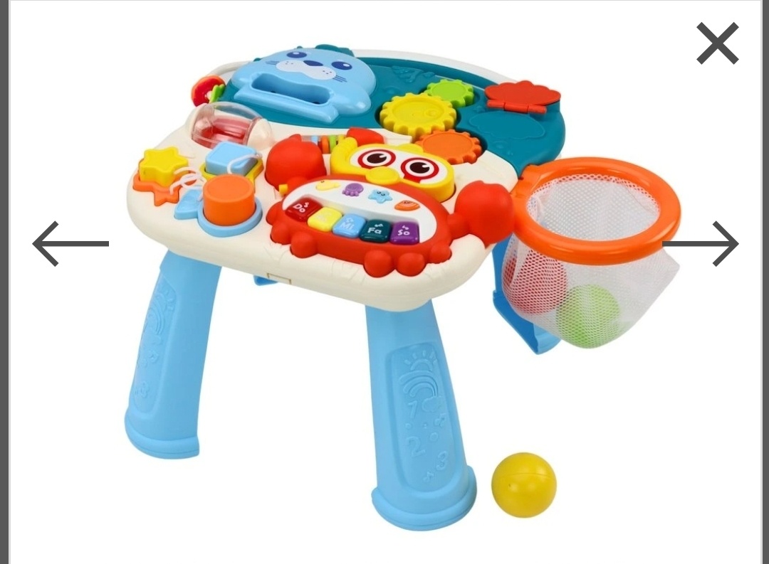 Edukativní chodítko a stoleček 2v1 - 2