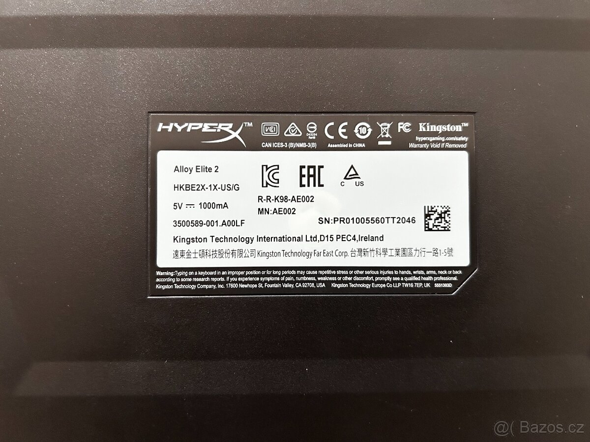 Mechanická klávesnice HyperX Alloy Elite 2 Red switch - 2