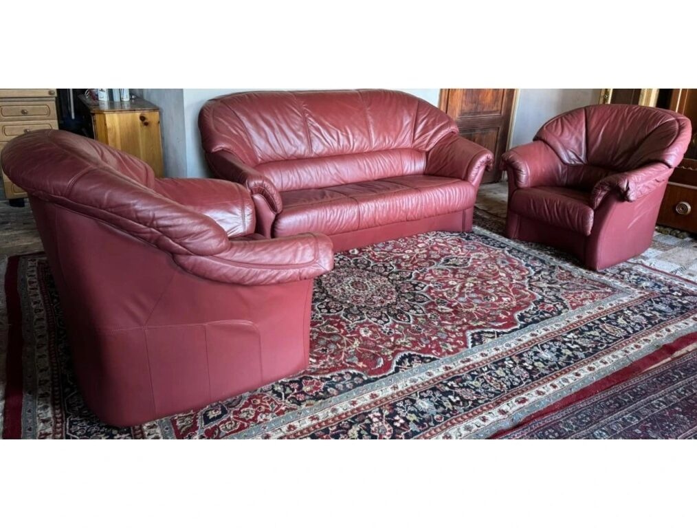 Kožená sedací souprava 3+1+1, 3127 - 2