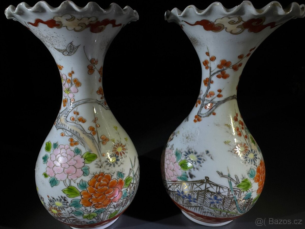 Párové vázičky Imary Japonsko 1920 -1950 - 2