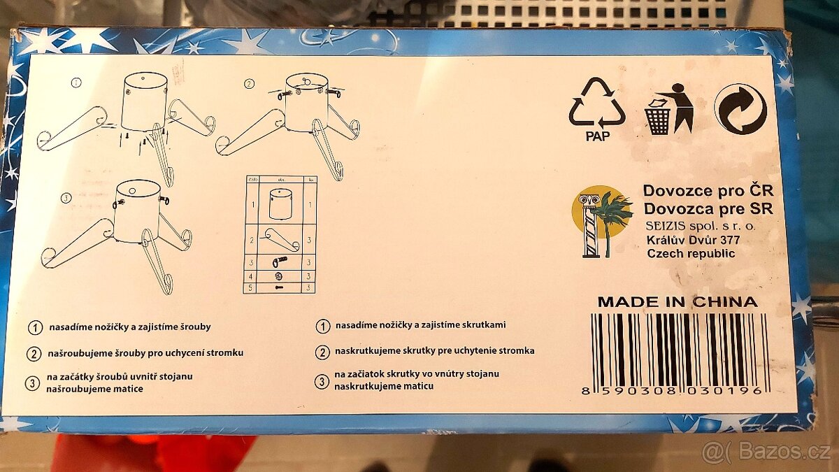 kovový stojan na vánoční strom - 2