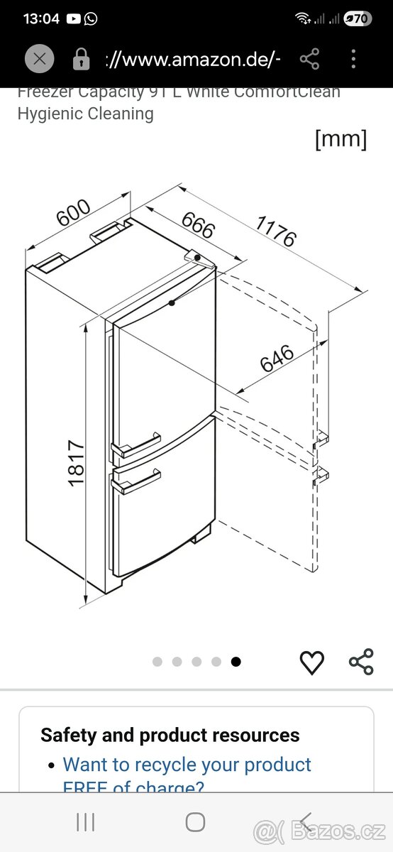 Lednice kombi Miele - 2