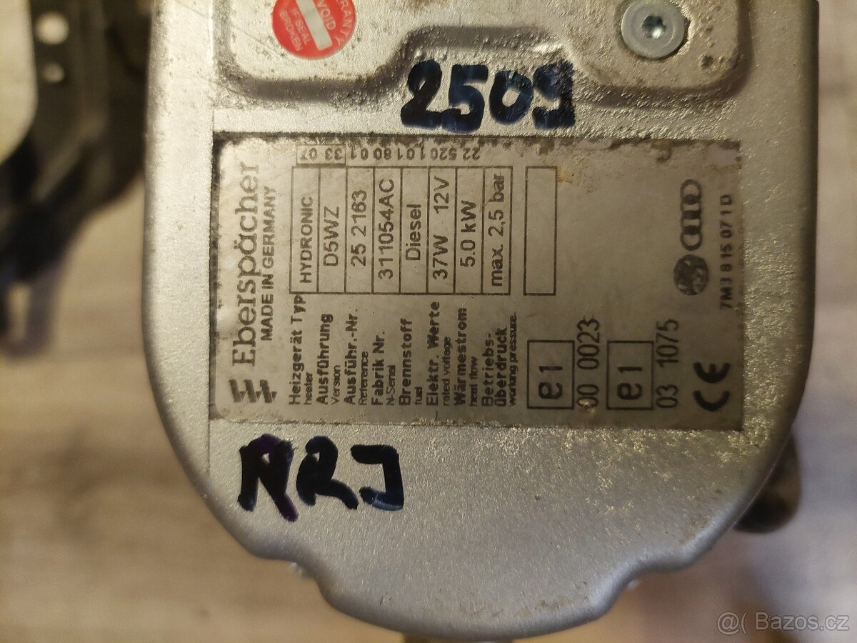 Příhřev/Bufík D5WZ VW Sharan/Galaxy/Alhambra - 2