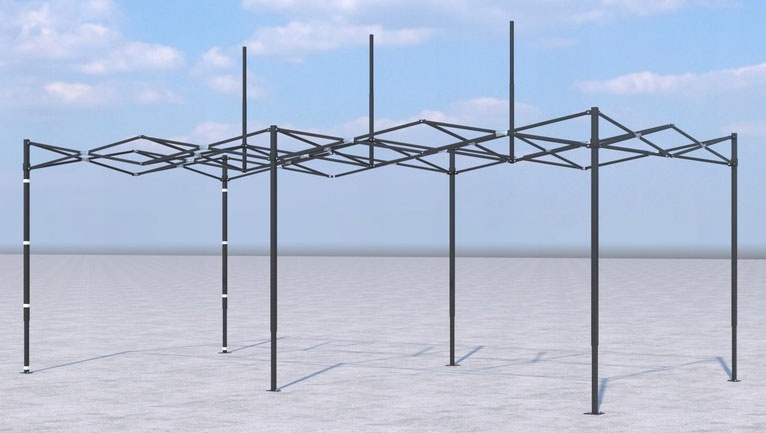 Nůžkový stan 6x3m - 2