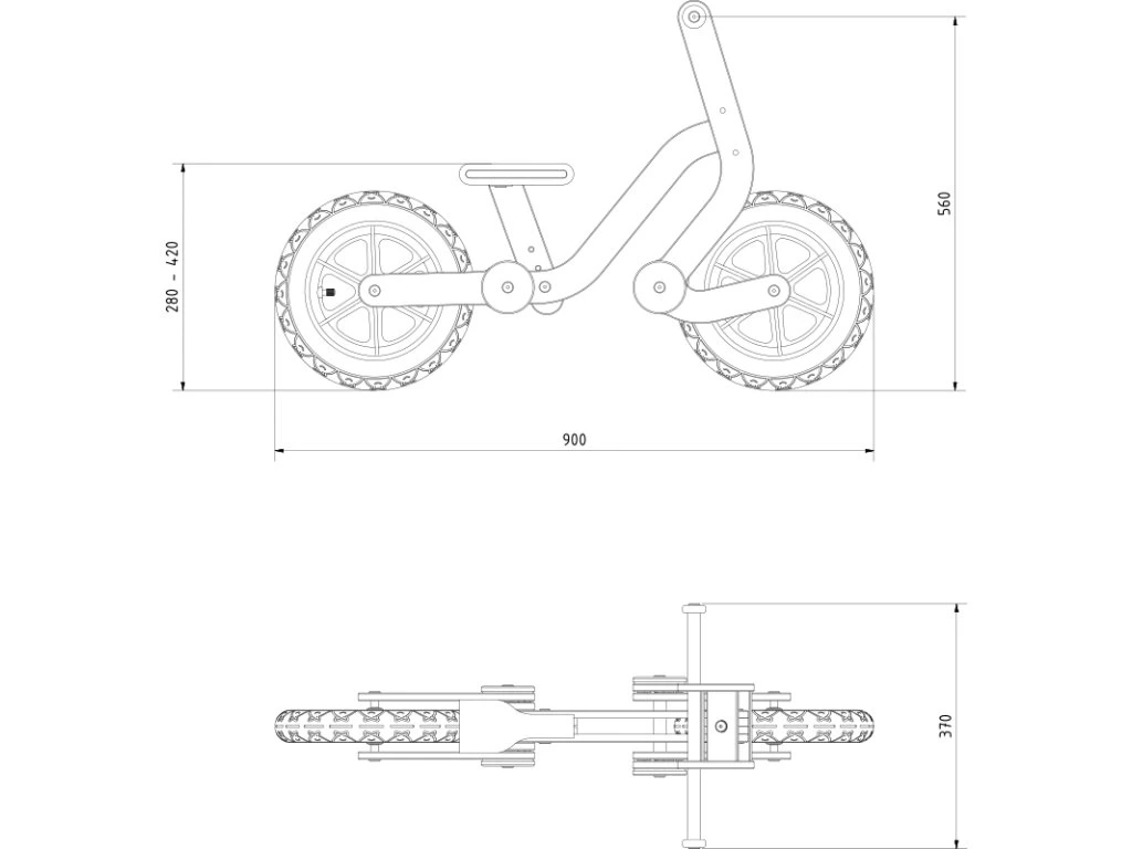 Odrážedlo Repello - Model J™ - průsvitný lak s hně - 2