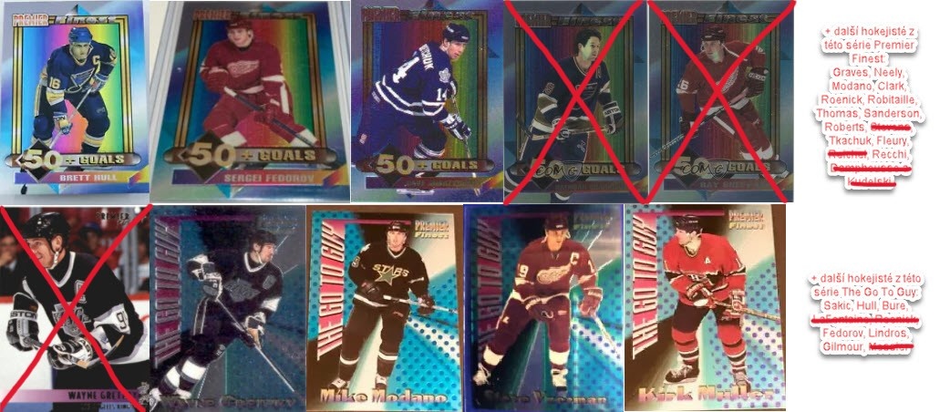 Koupím hokejové kartičky z 90.let - 2