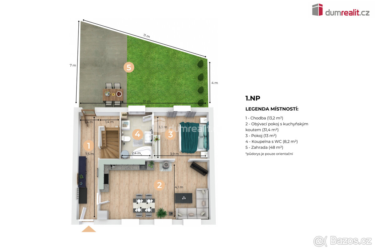 K prodeji, rodinný dům 3+kk, Vodňany - 2