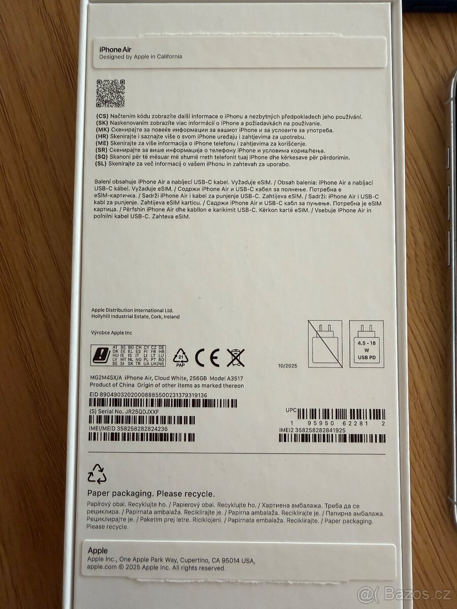 Apple iPhone 17 Air 256 gb - bíla - 2