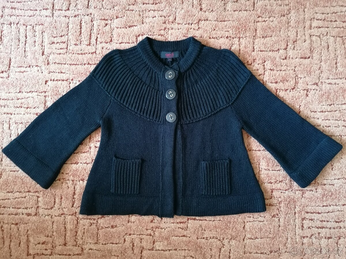 3x dámský svetřík - černý, šedý a fialový - 2