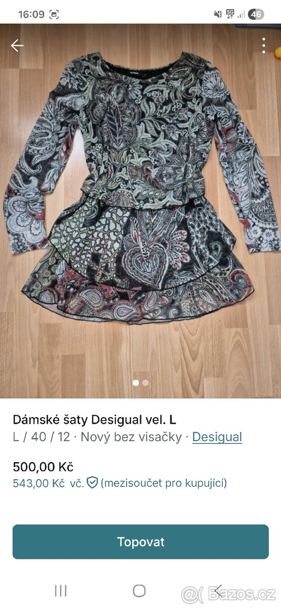 Dámské šaty Desigual vel. M a L - 2