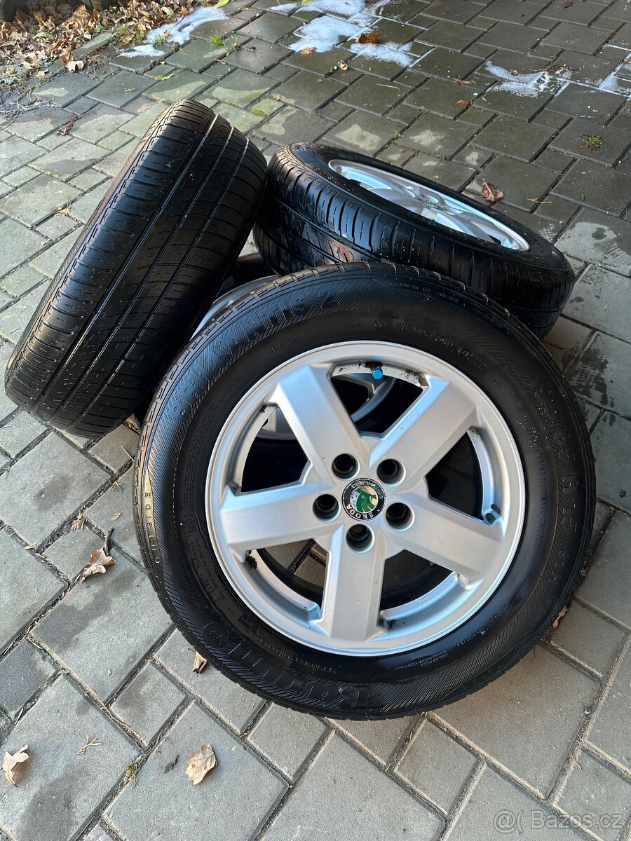 Originál alu Škoda Triton 5x100 r15 - 2