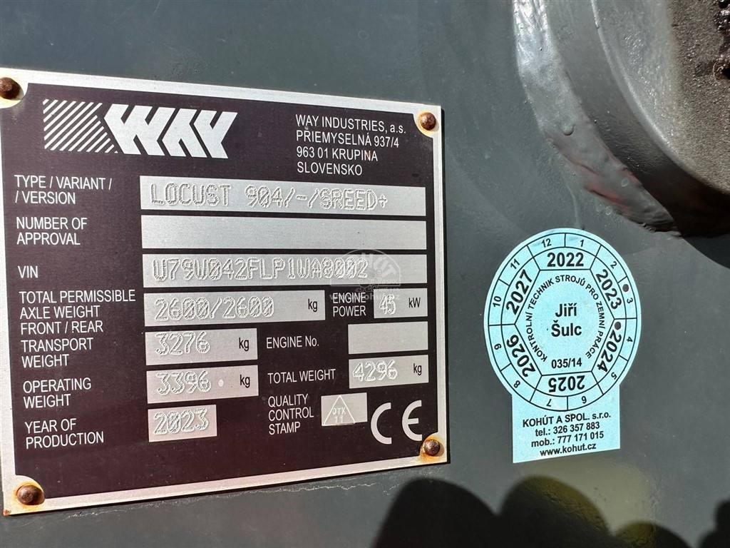 smykem řízený nakladač LOCUST 904 speed+ - 2