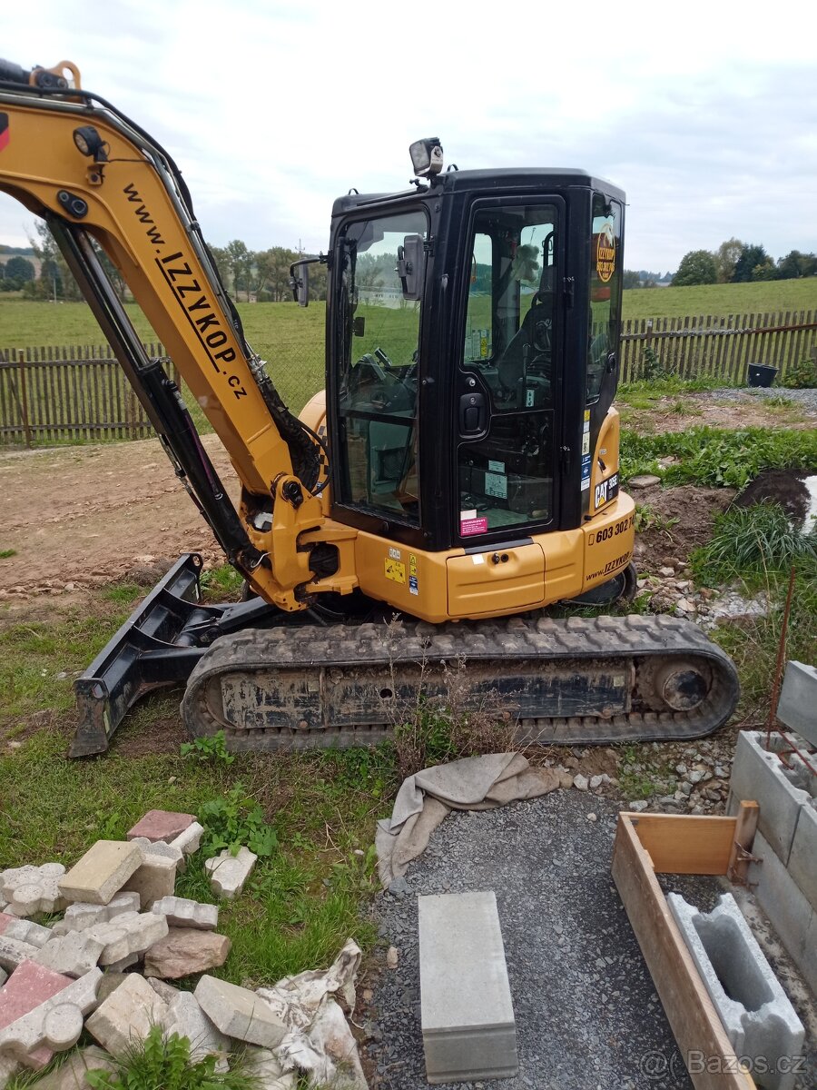 Pásový bagr Caterpillar 305 E2CR,rototilt. - 2