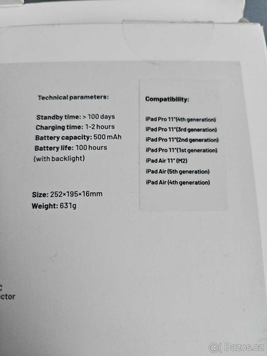 Fixed typee case pro Apple iPad 11" EN černá - 2