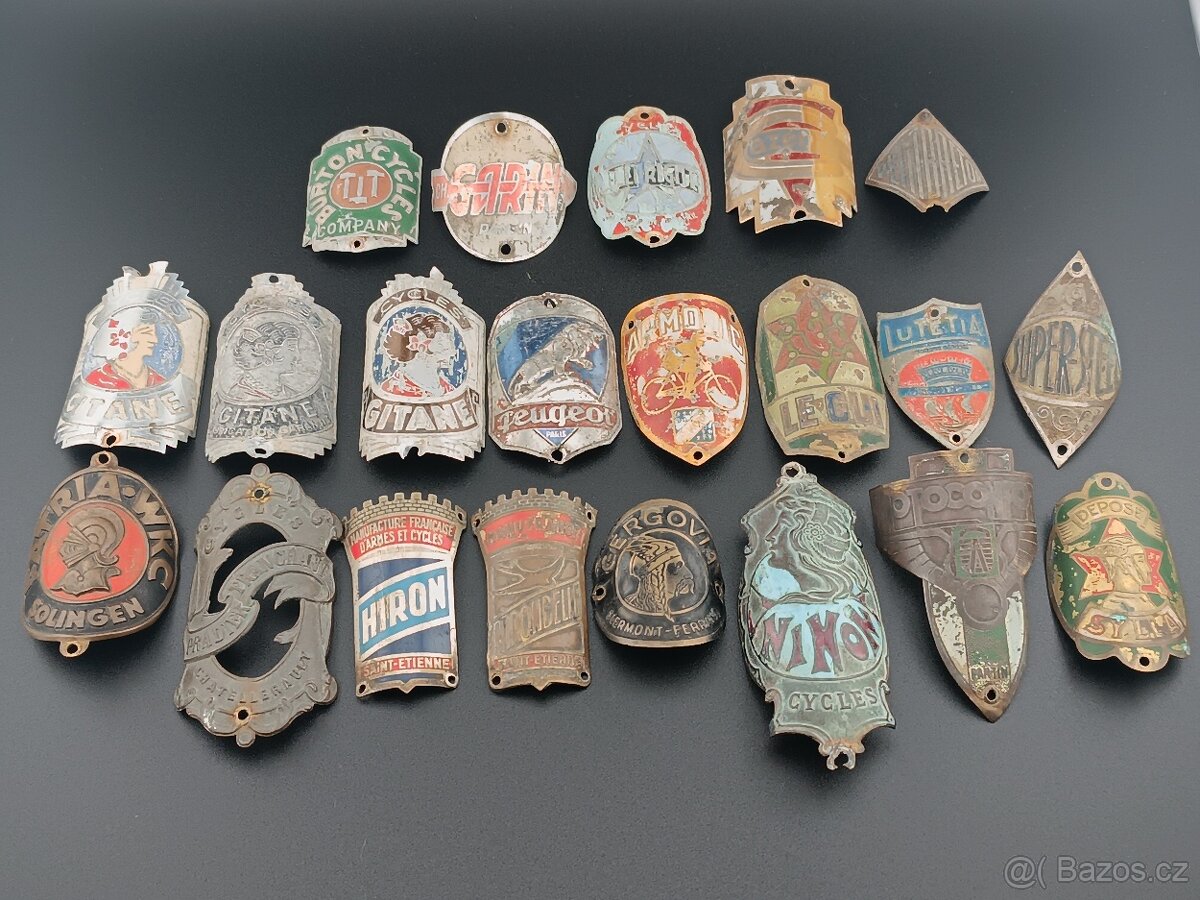 Štítky na staré kola - 21Ks - 2