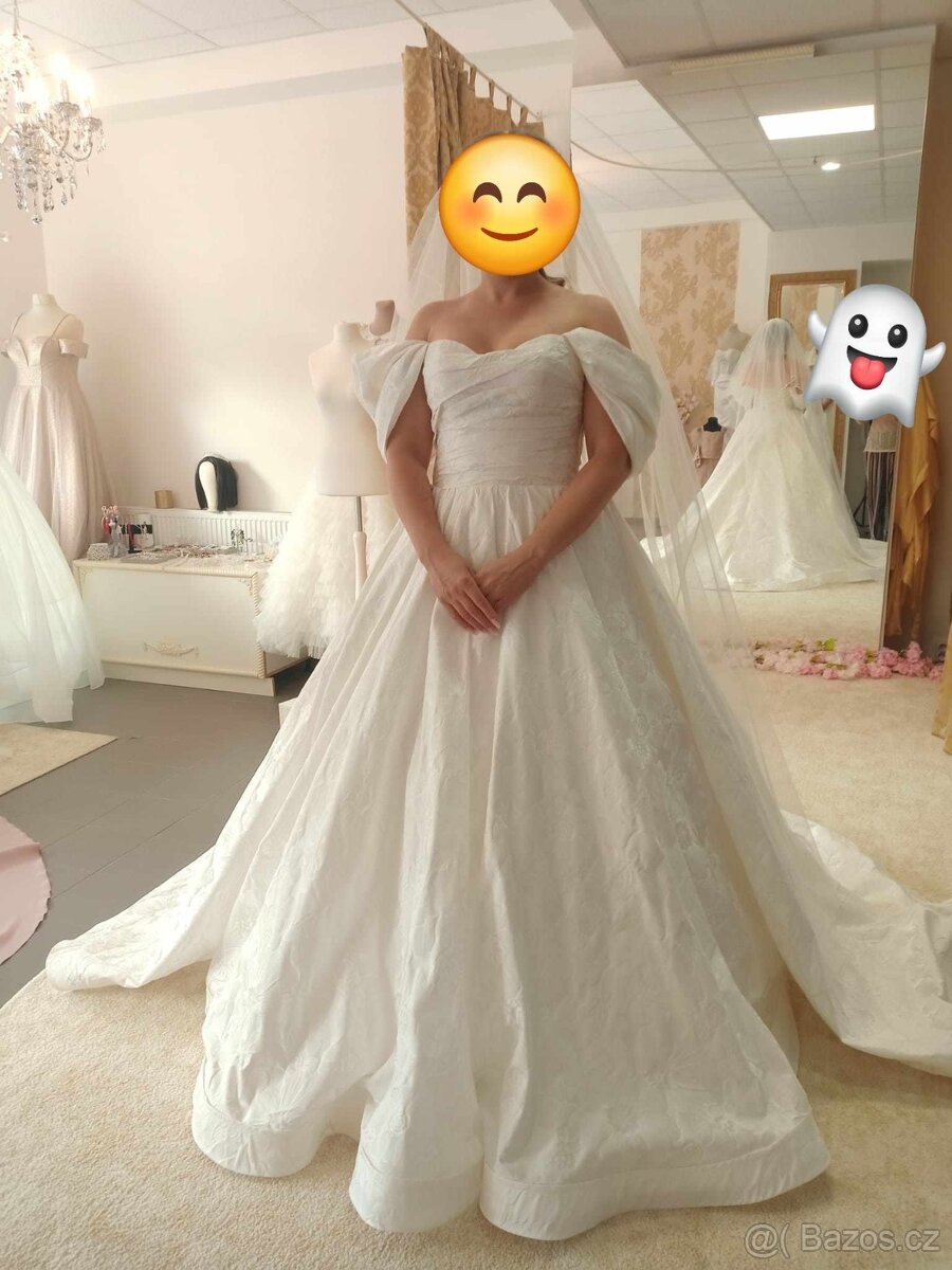 Svatební šaty žakár - 2