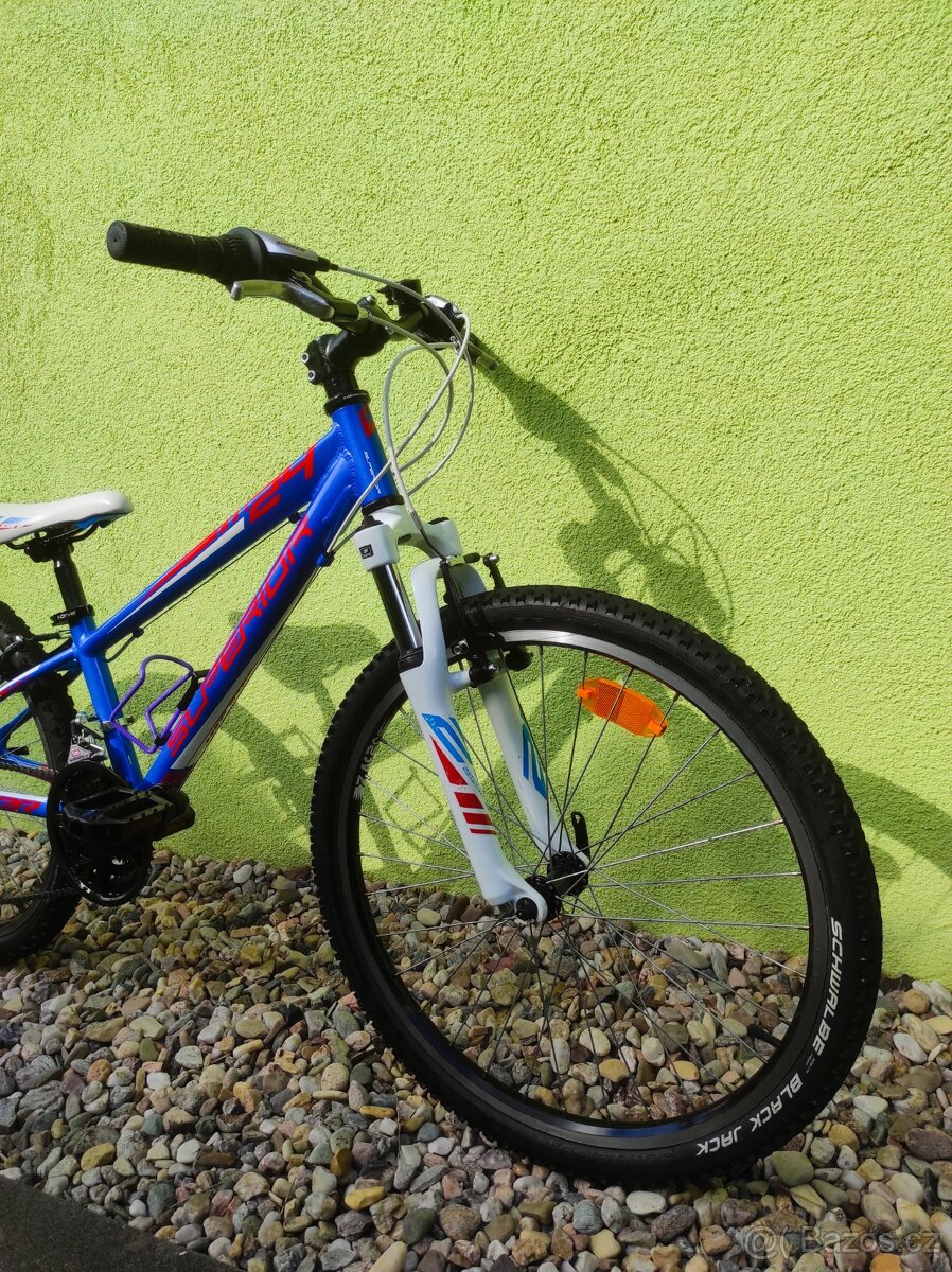 Značkové dětské kolo Superior 24" (modrá) - 2