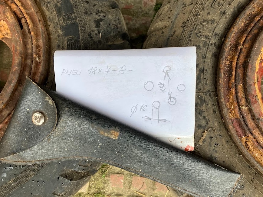 kola z pneumatikami 18-7-8 - 2