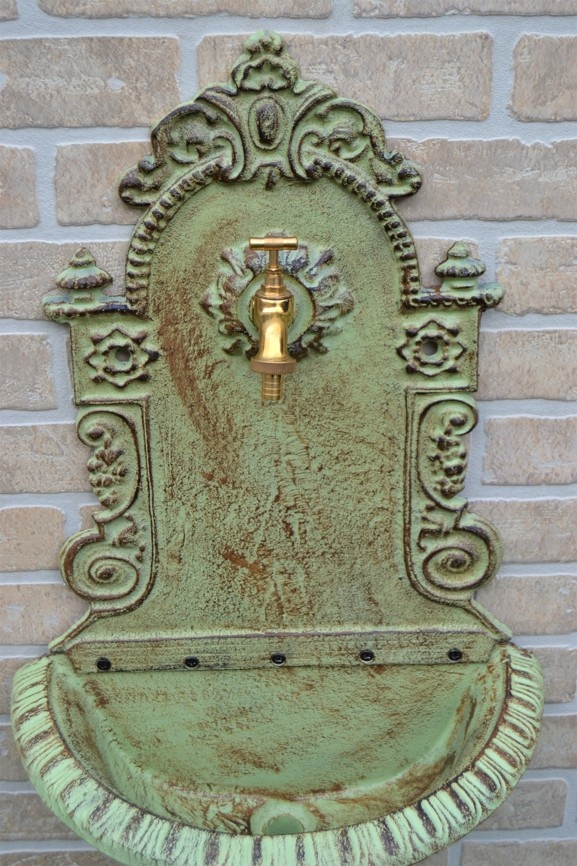 Litinová výlevka - umyvadlo 76cm zelené - 2