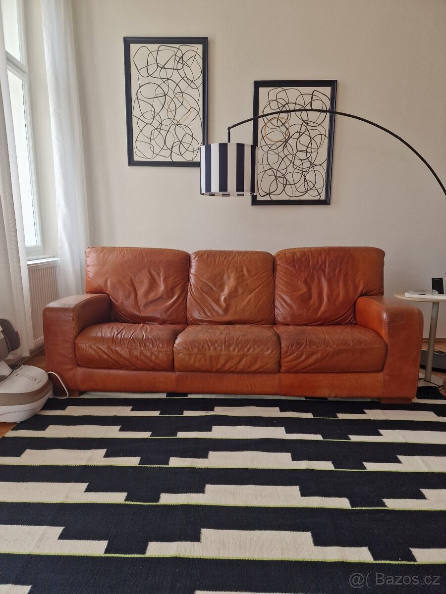 Kožená sedací souprava/pohovka/gauč - 2
